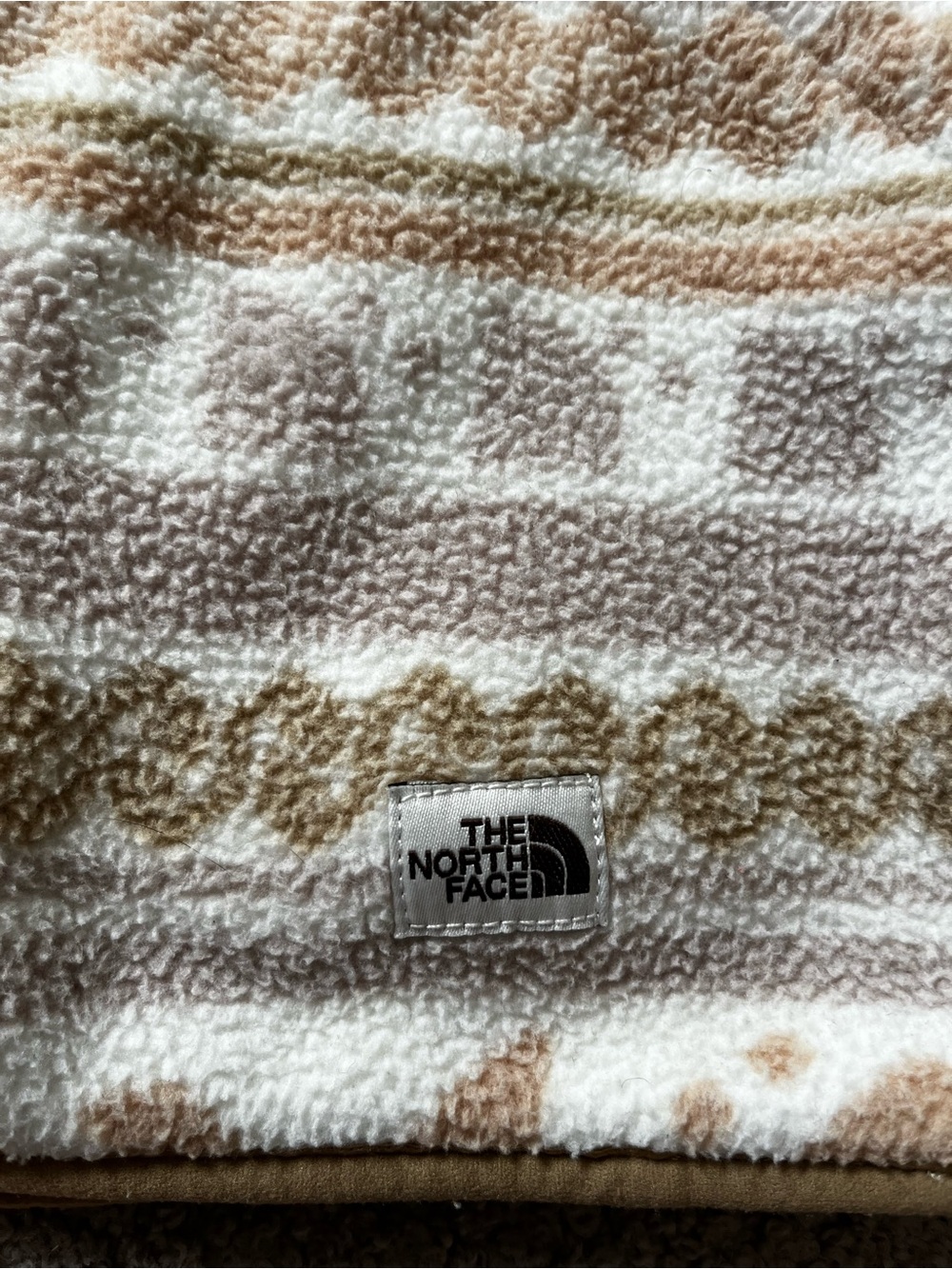 The North Face - Fair Isle Logo Print Fleece Hoodie - Size XL - Picture 4 of 6